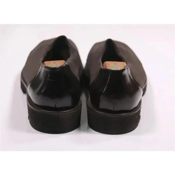 Donald J Pliner Brown Canvas Chunky Loafers 14 M - Picture 6 of 10